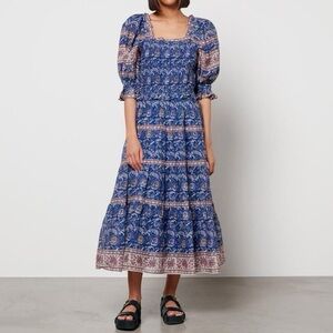 Sea New York Rosita smocked midi dress